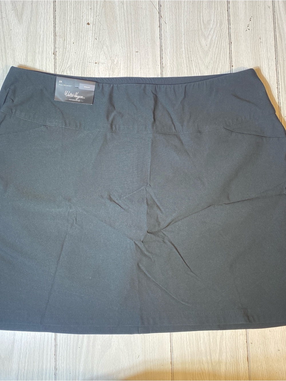 walter hagen Sculpt Skort Women’s 2X Pure Black Golf Athletic Skirt Shorts NWT!